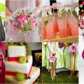 Lime Green and Fuchsia Pink Wedding Theme1