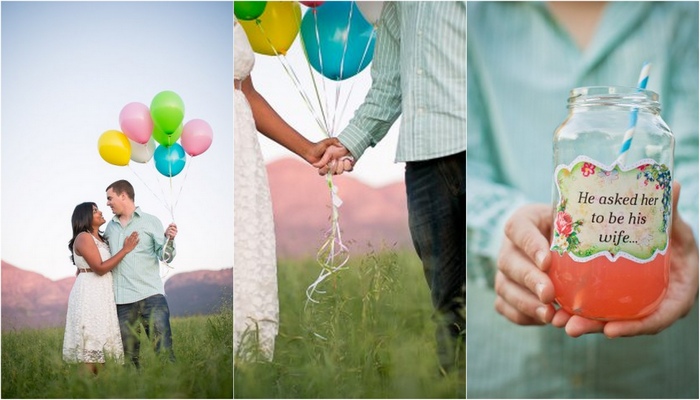 {Engagement Shoot} A Whimsical Balloon-Themed Photo Shoot