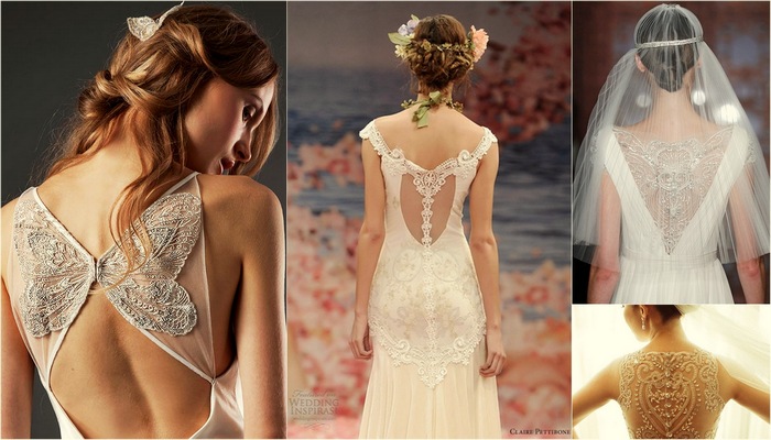 21 Portrait and Illusion Back Wedding Dresses