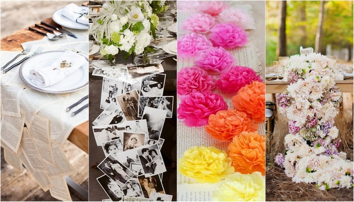 16 DIY Wedding Table Runner Ideas