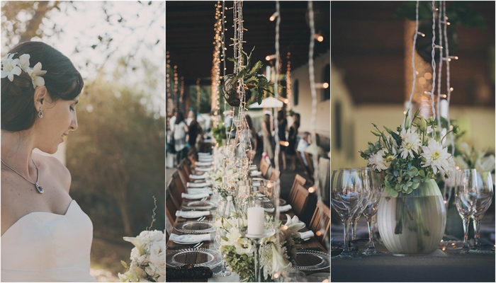 Outdoor Wedding in White & Green {Dornier Wine Estate}