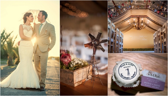 Windmills & Bunting Farm Wedding at Olive Grove