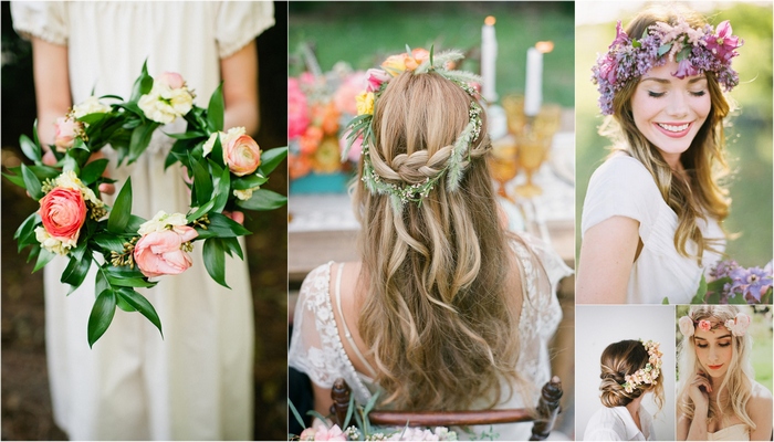 20 Floral Bridal Crowns & Flower Wreaths