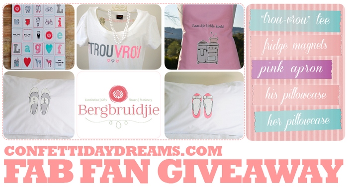 Bergbruidjie & ConfettiDaydreams Fan Give-Away