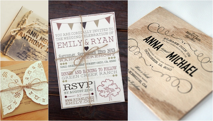 18 Gorgeous Rustic Wedding Invitations