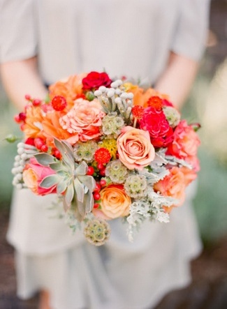 Loads of Lovely Succulent Bridal Bouquets