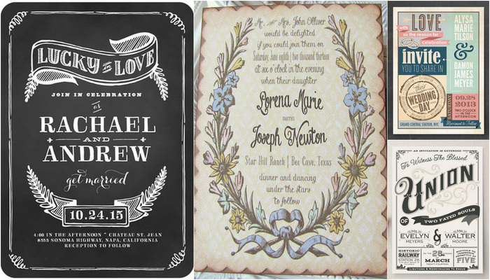 21 Vintage Wedding Invitations {Trendy Tuesday}