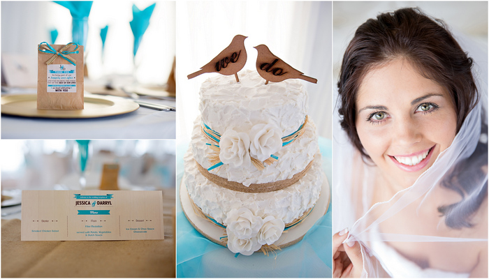 Turquoise & White Country Love Wedding Theme East London