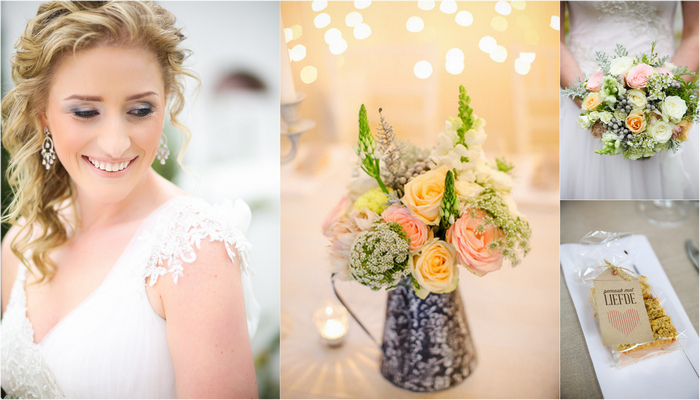 Vintage Peach and Mint Wedding, Wellington