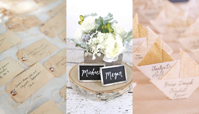 Unique Wedding Escort Card & Place Card Ideas