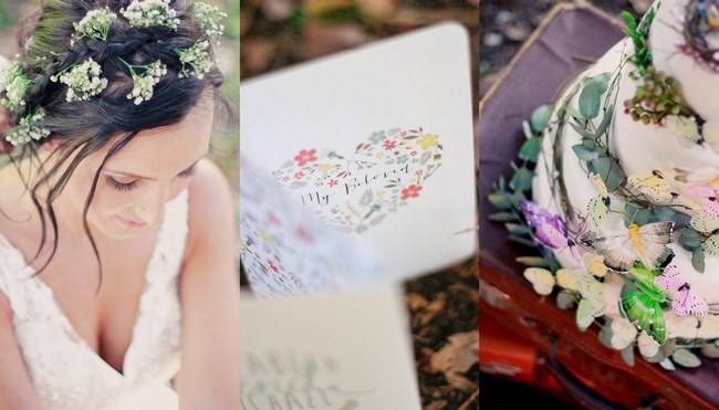 Colourful Rustic Forest Styled Wedding Inspiration