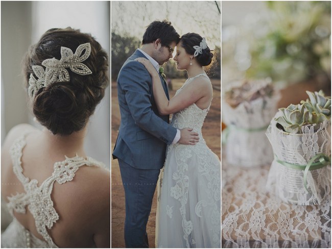 Powder Blue, Lace & Succulent Wedding, Nutcracker Country Retreat {Gingerale Photography}