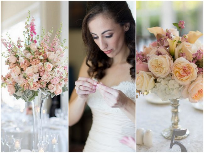 Exquisite, Flower-Filled Peach & Blush Fall Wedding at Tupper Manor {Kristen Jane Photography}