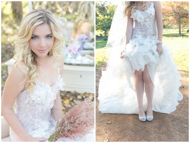 Wedding Gown Spotlight: Enchanted Forest Romance by Anna Georgina {Veronique Mills Photography}