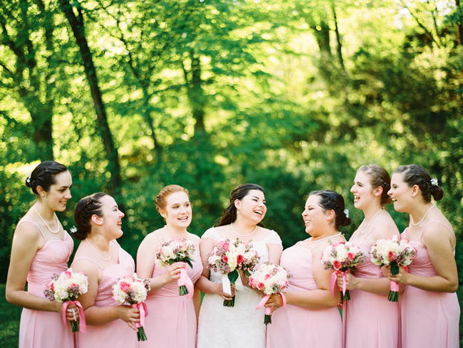 Old Southern Charm: Sweet Pink & Gray Garden Wedding {JoPhoto}