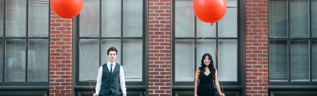 Los Angeles Union Station Engagement Couple Shoot - Thousand Crane Photography