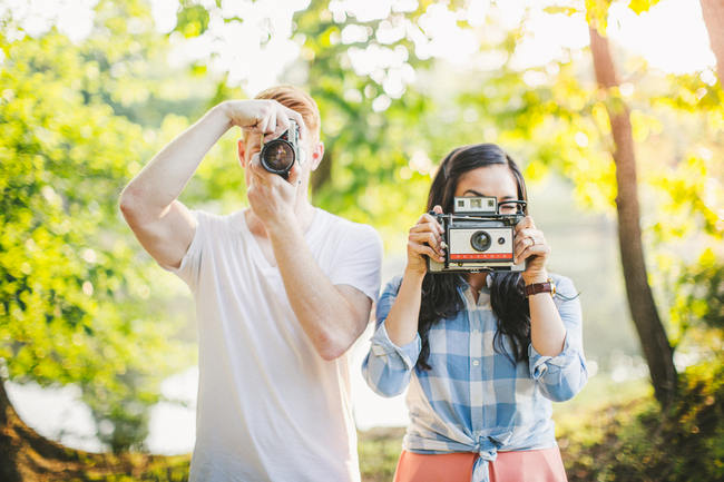 Totally Cool, Quirky, Wes Anderson-Inspired Picnic Engagement Shoot {Tesar Photography}
