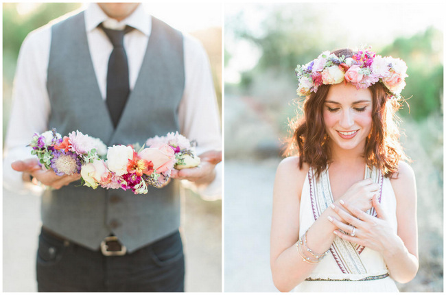 Arizona Desert Bohemian Engagement {Rachel Solomon Photography}