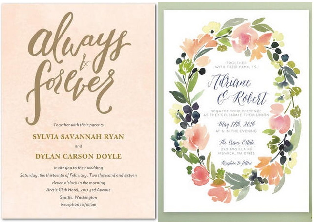 19 Totally Stunning Watercolor Wedding Invitations