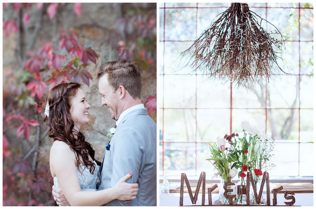 DIY Autumn Wedding in Red, Brown & White {Christopher Smith Photography}