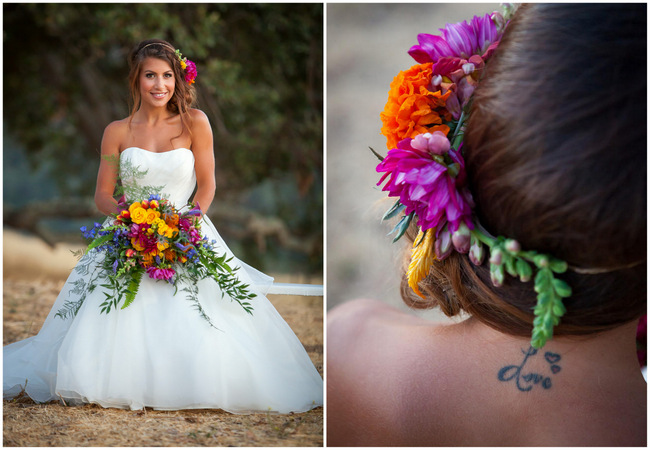 Tropical Wedding Flowers // Colson Griffith Photography