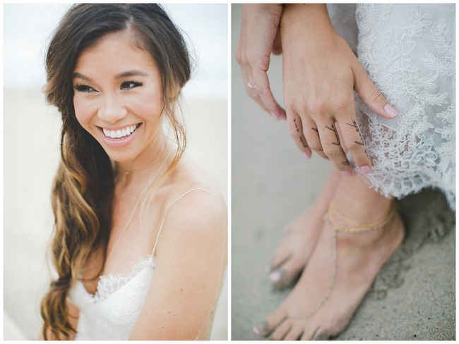 Backless Beach Wedding Dress Spotlight: Katie May’s Princeville Gown {Images by Abbi}