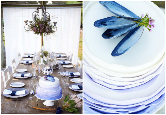 Navy Blue Beach Wedding {Kusjka du Plessis Photography}