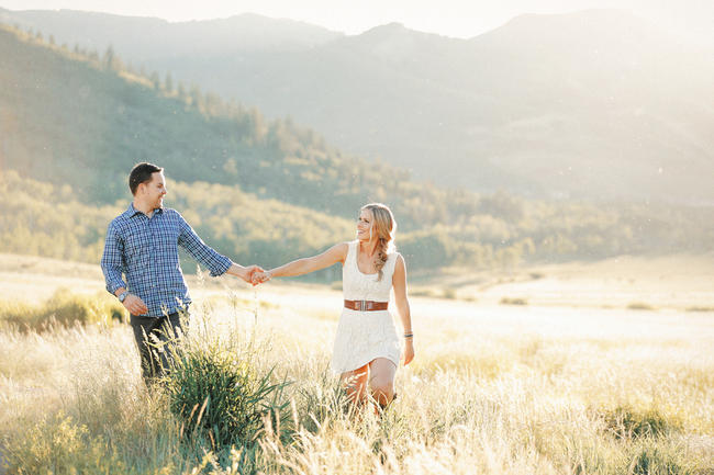 Romantic Summer Engagement Photography {Gideon Photography}