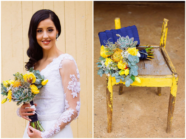 Yummy Navy, Yellow and Grey DIY Vintage Wedding {Miracles Photo}