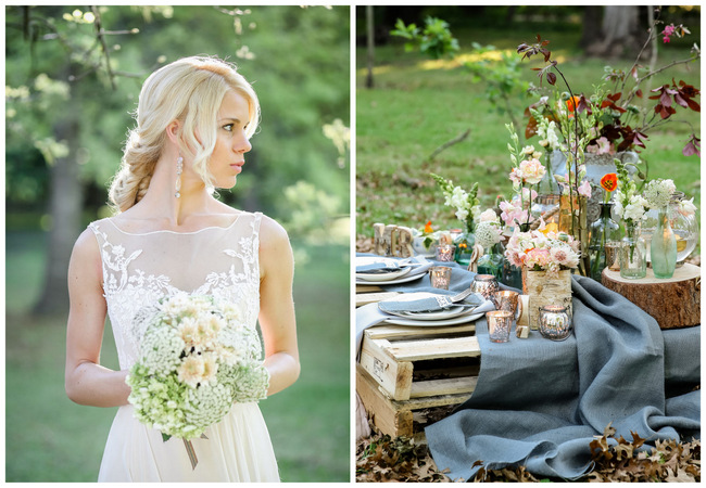 Rustic Garden Picnic Wedding {Nikki Meyer Photography}