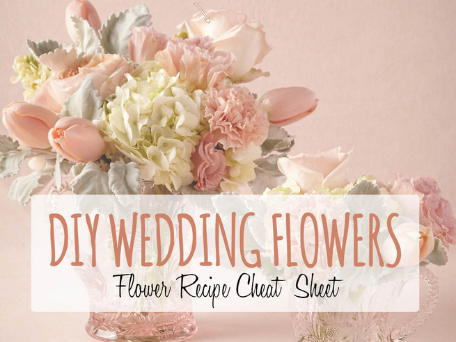 Peach & White DIY Wedding Flower Centerpiece {Inspired by BHLDN}