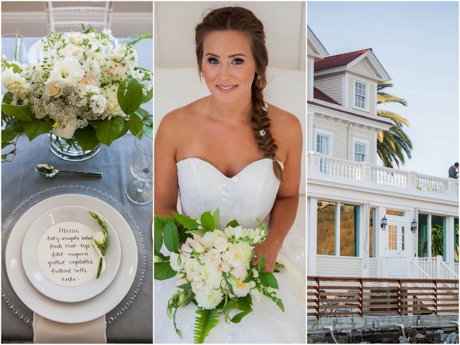 Elegant Gray & Blue Nautical Wedding {Rachel Capil Photography}