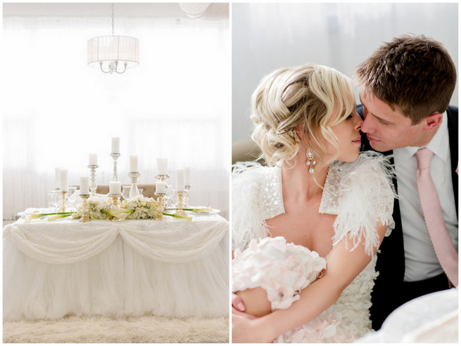 White Glamorous Wedding Ideas by Atmosphere Weddings {ENV Photography}