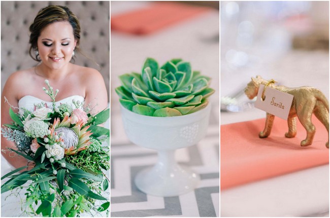 Coral and Sage Wedding at Langkloof Roses {Claire Thomson Photography}