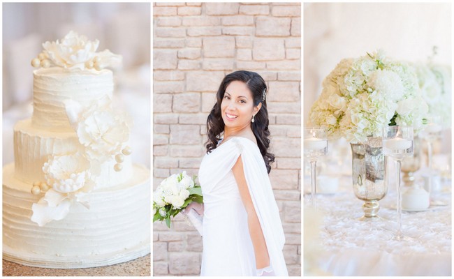 Vintage-Inspired White Glamorous Wedding {Haley Photography}