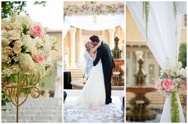 Blush and Gold Romantic, Glitzy Wedding {Andi Diamond Photography}