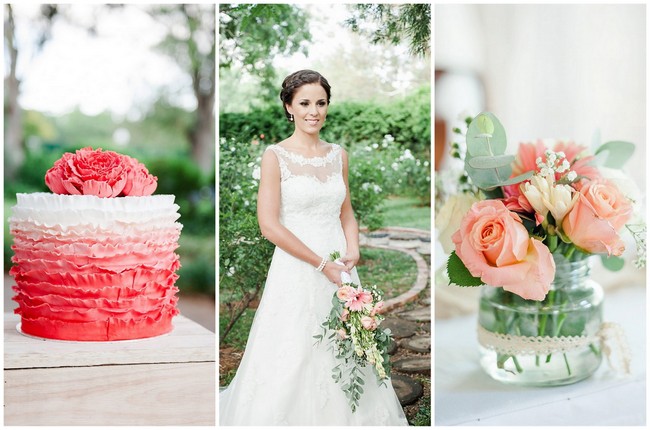 Coral and Green South African Wedding {Damor Photography}