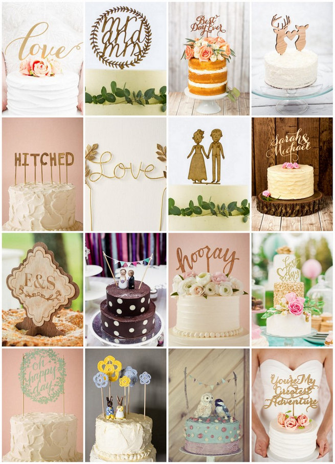 27 of the Cutest Wedding Cake Toppers You’ll Ever See