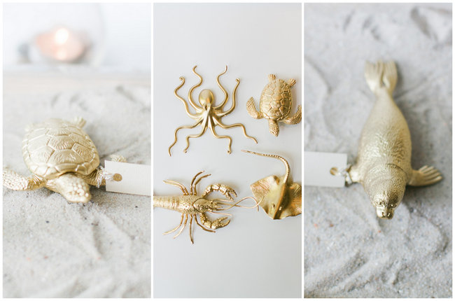 Easy DIY Plastic Sea Animal Beach Wedding Escort Card Tutorial