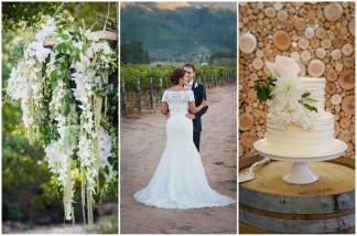 Romantic all-white flower-filled Franschhoek Wedding - Lauren Kriedemann Photography