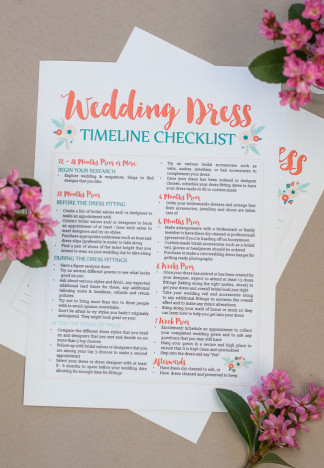Awesome Wedding Dress Planning Timeline Free Printable Wedding Dress Planning Timeline