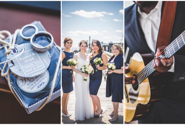 Nautical New York harbor yacht wedding {Lauren Cowart Photography}