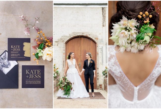 Tan, Copper & Marble Fall Wedding Inspiration {Wesley Vorster Photography}