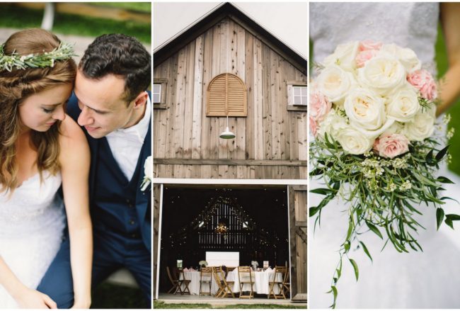 Laughter-filled Blush Indiana Barn Wedding {Jennifer Van Elk Photography}