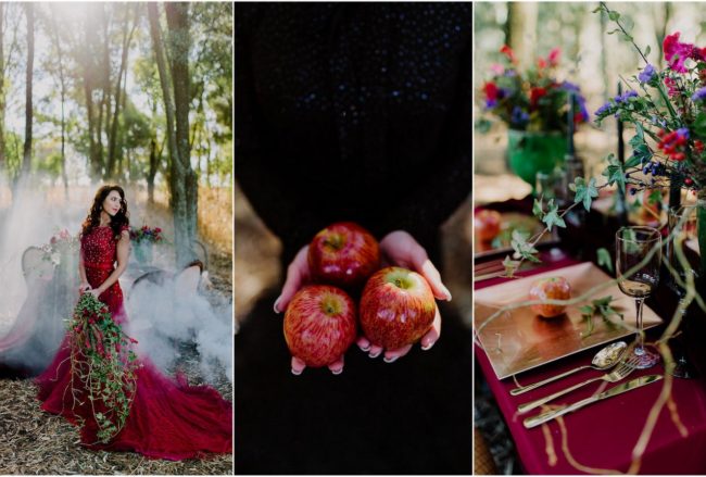 Dramatic Red and Black Forest Wedding {Jana Marnewick Photography}