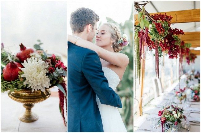 Elegant Marsala + Gold Farm Wedding {Debbie Lourens Photography}