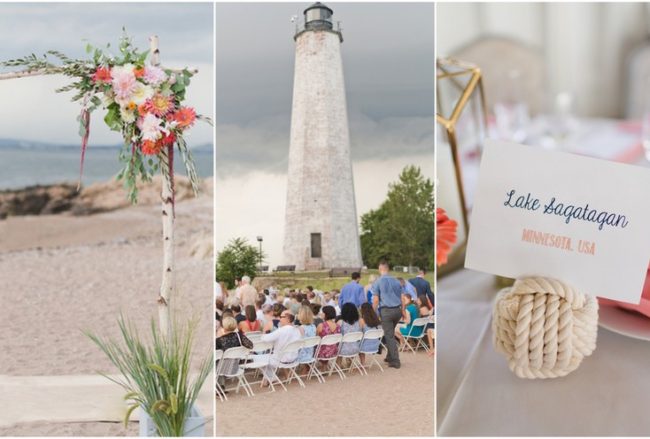 Whimsical Lighthouse Wedding Connecticut {Daphne and Dean Photography}