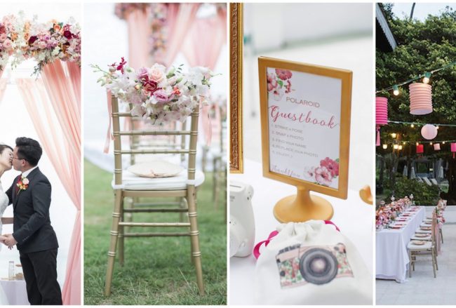 Exquisite Peach + Blush Cape Panwa Wedding in Phuket {Nopparat Photography​}