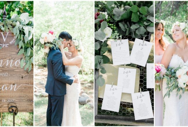 Rustic Romantic Eucalyptus Themed Garden Wedding {Ryann Lindsey Photography}