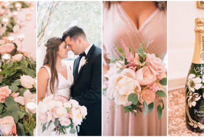 Elegant Blush Pink, Ivory + Champagne Wedding in Houston {Endless Exposures Photography}